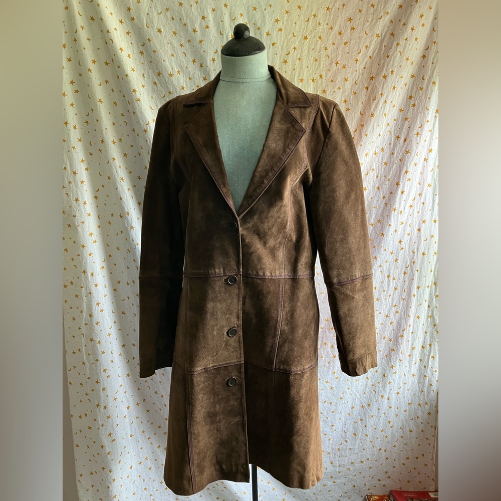 Long 90’s Brown-Purple Coat/Jacket